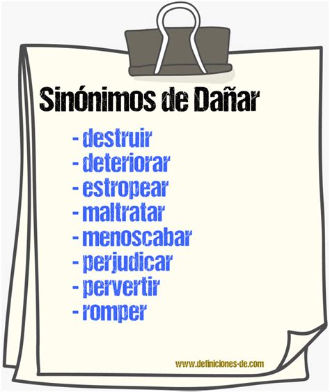 dañar sinonimo